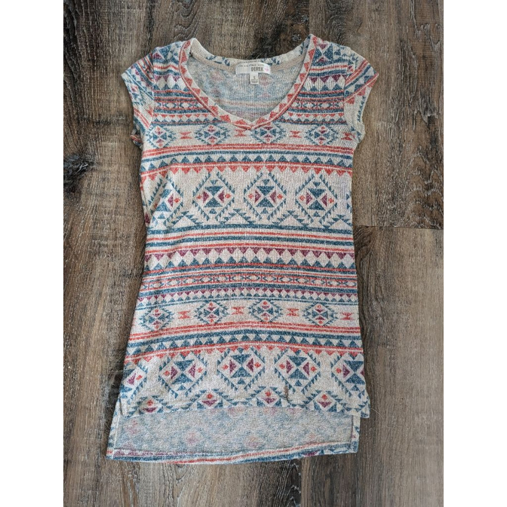 Women's Derek Dress, Size S, Beige & Teal